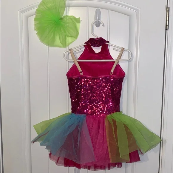 Weissman Pink Sequin Dance Dress - www.rajagirimanappuram.com display picture 1